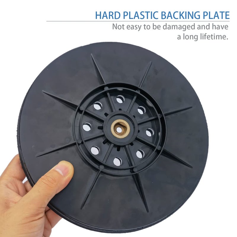 HDongany 9 Inch 8 Hole Drywall Sanding Pad for Drywall Sander, Replacement Backing Pad Used with Hook and Loop Grinding Polishing Sanding Disc - Image 3